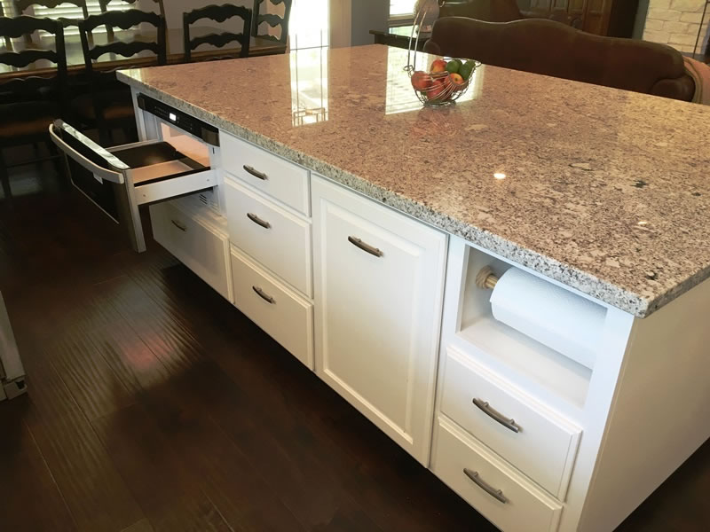 1342 Azalea Drive Franklin, Texas 1342 Azalea Drive Franklin, Texas - Microwave Drawer in Island